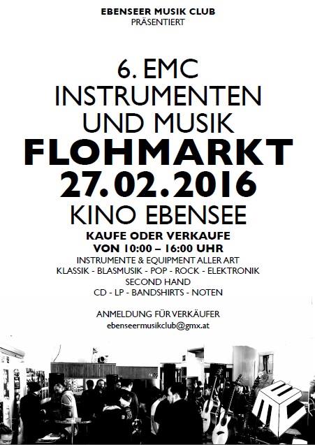 EMC Instrumenten & Musik Flohmarkt  - Kino Ebensee